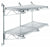 Quantum Storage Systems Shelving Unit Wall Mount Sets - Wall Mount Set with One 18" Double Post Cantilever Arm and Two Post Mount Brackets - DCB18