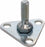 Quantum Storage Systems Quantum Storage System Cart Parts - Foot Plate for Dispersing Weight, Triangular - FP