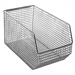 Quantum Storage Wire-Mesh Bins - Stack and Hang Wire-Mesh 8" x 7" x 14.5" Bins - QMB540C
