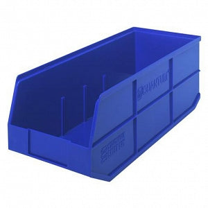 Quantum Storage Systems Stackable Shelf Bins - Blue 8.25"W x 20.5"L x 7"H Stackable Shelf Bin - SSB483 BLUE