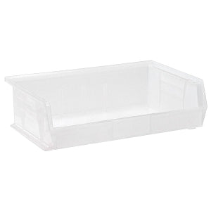 Quantum Storage Systems Clear-View Storage Bins - Clear Bin, 10-7/8" x 16-1/2" x 5" - QUS245CL