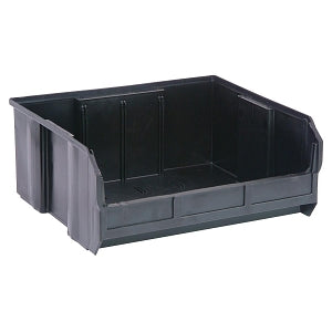 Quantum Storage Systems Hang-and-Stack Bins - Hang and Stack Bin, 14-3/4" x 16-1/2" x 7", Black - QUS250 BLACK