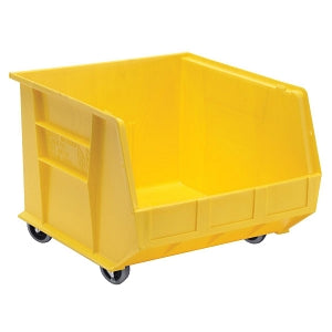 Quantum Storage Systems Hang-and-Stack Bins - Mobile Ultra Stack and Hang Bin, 16-1/2" x 18" x 11", Yellow - QUS275MOB YELLOW