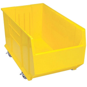 Quantum Storage Systems Mobile Hulk Containers - Yellow 19.88" x 35.88" x 17.5" Mobile Hulk Container - QUS996MOB YELLOW