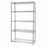 Quantum Storage Systems Stainless Steel Starter Kits with 5 Shelves and 4 Posts - 12" x 48" x 63" Stainless Steel Shelving Starter Kit with 5 Shelves - WR63-1248S-5