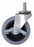 Quantum Storage Swivel Casters - Swivel Caster Stem, Polyurethane, 4/Pack, All with Brakes, 3" - WR3