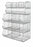 Quantum Storage Stationary Wire Stacking Basket Unit - 20" x 36" x 54" Wire Stacking Basket Unit - WR536MSBA