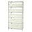 Quantum Storage Systems Clear-View Ultra Stack and Hang Bins and Wire Shelving Systems - 18" x 36" x 74" Wire Shelving with 6 Shelves and 20 Clear-View Ultra Stack-and-Hang Bins - WR6-265CL
