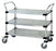 Quantum Storage Systems Wire Utility Carts - Wire Mobile Utility Cart, 18" x 36" x 37-1/2", 3 Solid Shelves - WRC-1836-3G