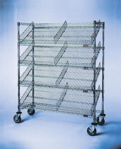 Eagle Group Chrome Suture Carts - Chrome Suture Cart, 4-Shelf, 18" x 36" x 60" - SCH1836C4