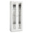 Solaire Medical Evolve Scope Cabinets with Glass Door - Evolve Scope Cabinet with Glass Door in White Compression Board, 8-Scope Capacity, 19.25" D x 36" W x 92" H - SEC1936SGS
