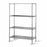 Tarrison Products Ltd Chrome Wire Shelving Units - Chrome Wire Shelving Unit, 4 Shelf, 18" x 72" x 74" - MDRT18727C