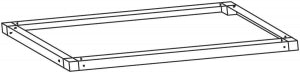 Tarrison Products Ltd Tarrison Storage / Shelving Parts - TRACK, TWO, SINGLE CARRIAGE, 24"X54" - TS-CC2454S