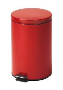 Clinton Industries Waste Receptacles - RECEPTACLE, WASTE, FOOT OP, RED, STEEL, 20QT - TR-20R