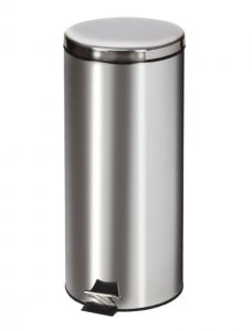 Clinton Industries Waste Receptacles - RECEPTACLE, WASTE, FOOT OP, SS, 32QT - TR-32S