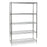 Tarrison Five-Shelf Wire Carts - Five-Shelf 24" x 60" x 79" Wire Cart with Casters - TS-24607C5CM