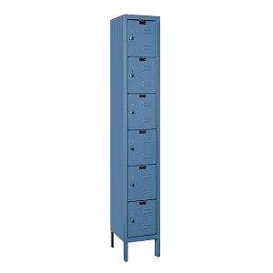 Hallowell Premium Lockers - LOCKER, 6-TIER, 1WD, 12X15X78, MARINE BLUE - U1258-6A-MB