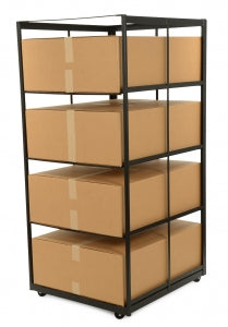 Integrity Storage / Deployment Racks for Emergency Cots - Rolling Storage Rack for 8 APC Beds - WCR8