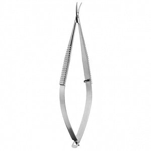 Medline Castroviejo Corneal Scissors - Castroviejo Corneal Scissors, Left, Blunt, 18 mm Blade - MDS0093301