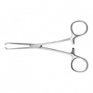 Medline Allis Tissue Forceps - 9-1/2" (24 cm) Coated Allis Tissue Forceps with 5 x 6 Teeth - MDS0160325