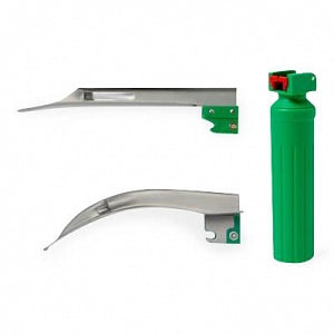 Medline Disposable Fiber Optic Laryngoscopes - Macintosh #2 Metal Disposable Fiber Optic Laryngoscope Blade - MDS0425502