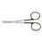 Medline Super Cut Iris Scissors - Super Cut Iris Scissor with Black Handle, Straight, 4.25", Sharp / Sharp - MDS0734312