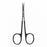 Medline Strabismus Scissors - 4.5" (11.4 cm) Supercut / Wavecut Strabismus Scissors with Tungsten Carbide Inserts and Curved Tips - MDS0737021