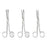 Medline Furst Curved-on-Flat Standard Operating Scissors - 4-3/4" (12.1 cm) Furst Standard Curved-on-Flat Operating Scissors with Blunt / Blunt Tips - MDS0810311F