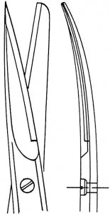 Medline Tungsten Carbide Operating Scissors - SCISSORS, OPERATING, STD, CVD, S / B, 7.25" - MDS0811518