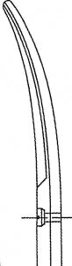 Medline Mayo-Type Scissors - Mayo-Harrington Scissors, Curved, 11" - MDS0816128