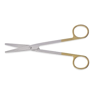 Medline Furst Mayo Tungsten Carbide Scissors - Mayo Tungsten Carbide Scissors with Round Blade, Straight, 6-3/4" - MDS0817617F