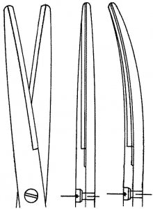 Medline Metzenbaum Tungsten Carbide Scissors - Metzenbaum Tungsten Carbide Dissecting Scissors, Straight, Blunt / Blunt, 5.75" - MDS0828415