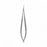 Medline Jacobson Micro Vascular Scissors - 7" (17.8 cm) Flat Handle Jacobson Micro Vascular Scissors with Fine 90˚ Angle Sharp / Sharp Tips - MDS0828890