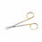 Medline Iris Scissors - 3.5" (9 cm) Iris Scissors with Tungsten Carbide Inserts and Straight Square Tips - MDS0831009