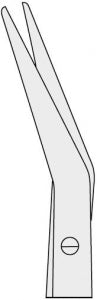 Medline DeBakey-Potts Scissors - SCISSOR, POTTS-SMITH, BL / BL, ANG 60D, 6.5" - MDS0849216