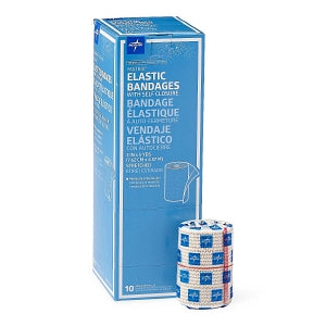 Medline Nonsterile Matrix Elastic Bandages - Matrix Elastic Bandage with Self-Closure, 3" x 5 yd. - MDS087003LFG