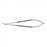 Medline Castroviejo Micro Scissors - Troutman Castroviejo Mini Scissors, Blunt Left Curved Blade, 4" - MDS0913204