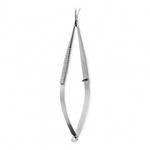 Medline Castroviejo Corneal Scissors - Castroviejo Corneal Scissors, Right, Blunt Micro Curved, 5 mm Blade - MDS0913604