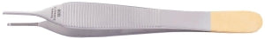Medline Adson Tissue Forceps - Adson Micro Tissue Forceps, 1x2 Teeth, 6", Cross Serration, Tungsten Carbide - MDS1000215