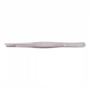 Medline Furst Standard Dressing Forceps - 5.5" (14 cm) Furst Standard Dressing Forceps with Straight Serrated Tips, Japanese Stainless Steel - MDS1010214F