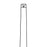 Medline Standard Tissue Forceps - 12" (30.5 cm) Straight Standard Tissue Forceps with 1 x 2 Teeth - MDS1012030