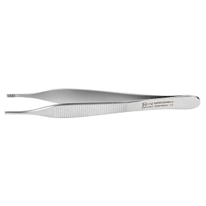 Medline Furst Adson Tissue Forceps - Adson Tissue Forceps with Tungsten-Carbide, 4.75", 2 x 3 - MDS1018212F