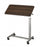 Medline Tilt Top H-Base Overbed Tables - H-Base Overbed Table with 30" x 15" Walnut Tilt Top - MDS104950