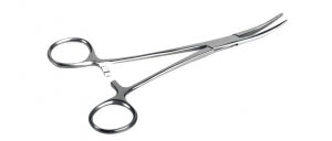 Medline Rankin Kelly Forceps - Rankin-Kelly Forceps, Nonsterile, Single-Use, 6.25'', Curved - MDS10516