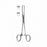 Medline Allis Tissue Forceps - 8" (20 cm) Coated Allis Tissue Forceps with Exposed Tips 1 x 2 Teeth - MDS1060520