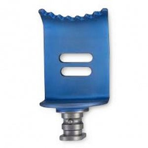 Medline Blue 8-Teeth Lateral Caspar Cervical Retractor Blades - 24 mm x 45 mm Blue Caspar Cervical Retractor Blade, 8-Teeth Lateral - MDS1080725