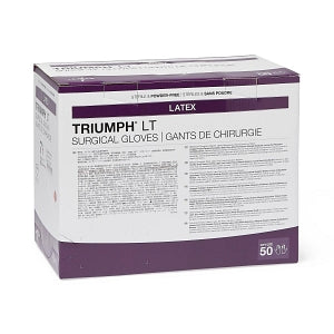 Medline Triumph LT Latex Surgical Gloves - Triumph LT Surgical Gloves, Size 7.5 - MDS108075LT
