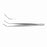 Medline DeBakey Tissue Forceps - Angled DeBakey Tissue Forceps with 1.5 mm Tips, 6" (15.2 cm) - MDS1130913