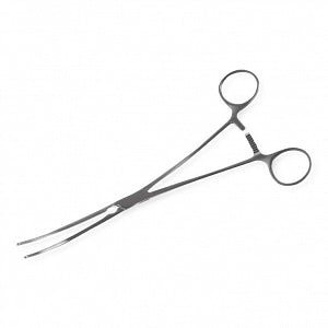 Medline DeBakey Cardiovascular Forceps - 6" (15.2 cm) DeBakey Cardiovascular Tissue Forceps with Angled 2 mm Tip - MDS1331116