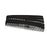 Medline Classic Plastic Combs - Plastic Classic Comb, Black, 7" - MDS137007